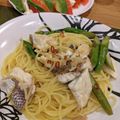 9mmbear's cooksnap of when they made 真鯛のペペロンチーノ.