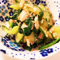 ナス科の地上絵's cooksnap of when they made 胡瓜・玉ねぎ・ツナのさっぱり和物.