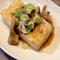 ばたみそーぱん☆'s cooksnap of when they made 豆腐ステーキ☆ガリバタ醤油♪.