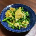 四児のハハ's cooksnap of when they made 菜の花とトロトロ卵の辛し麺つゆ和え.