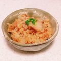 桜月❀咲良mommy's cooksnap of when they made 白米好きがうなる！里芋とじゃこのご飯.