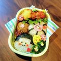 a s u k a's cooksnap of when they made おかっぱちゃんおにぎり＊キャラ弁.