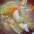 わたるんママ's cooksnap of when they made 余った鶏皮で☆チキンと野菜のスープ.