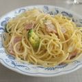 たけんこ's cooksnap of when they made 簡単ほうれん草とベーコンのクリームパスタ.