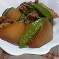 Hiちー's cooksnap of when they made 豚小間と大根の煮物.