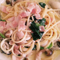 よっちゃん835's cooksnap of when they made 牡蠣とほうれん草のクリームパスタ.