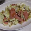 きらり流れ星's cooksnap of when they made おばあちゃんのキャベツ魚肉ソーセージ炒め.