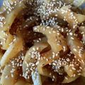 こた☆むぎ's cooksnap of when they made たくあんリメイク☆甘辛ごま油炒め.