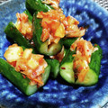 ひっこ's cooksnap of when they made きゅうりとキムチで　オイキムチ風.