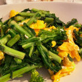 まあるあまる's cooksnap of when they made 菜の花と玉子の炒め物.