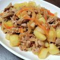 れいちょんぐ's cooksnap of when they made ご飯が進む♪豚じゃがオイスター炒め♪＾＾.