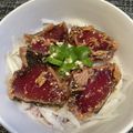 nokonoko☆'s cooksnap of when they made カツオのづけ☆.
