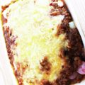 テルモ10's cooksnap of when they made お餅ミートソースグラタン.