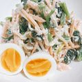 aimaruo's cooksnap of when they made ほうれん草とポテトのタラマヨサラダ.