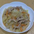 ラリー＆サラ's cooksnap of when they made 手抜きだけど激ウマ★豚バラと白菜丼.