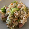 豆とオリーブ's cooksnap of when they made 鮮やかブロッコリーピラフ.