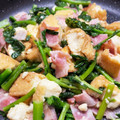 けいすずママ's cooksnap of when they made 菜の花と厚揚げの炒めもの.