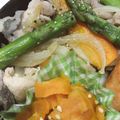 tomomi530's cooksnap of when they made 10分♫豚バラとアスパラのスタミナ炒め.