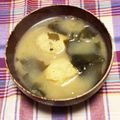 わたさな2016's cooksnap of when they made 簡単！朝食にも♪がんもとワカメのお味噌汁.