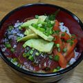 や～たん食堂's cooksnap of when they made 調理簡単 サーモンとマグロの漬け丼.