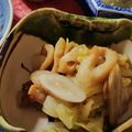 kazunaring's cooksnap of when they made めんつゆで白菜とごぼうとちくわの煮物.