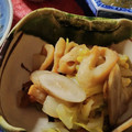 kazunaring's cooksnap of when they made めんつゆで白菜とごぼうとちくわの煮物.