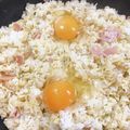 vabochan's cooksnap of when they made サッポロ一番 塩カルボラー飯.