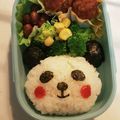 あんずっっこ's cooksnap of when they made 初心者でも簡単♪パンダキャラ弁.