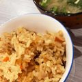 hiichan16's cooksnap of when they made さんま蒲焼缶✿炊き込みごはん♡.