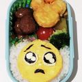 chai515's cooksnap of when they made 薄焼きたまごで ぴえん キャラ弁.