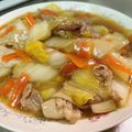クリちゃん0309's cooksnap of when they made 簡単☆豚肉と白菜のシンプル中華丼.