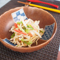 バカリャウ's cooksnap of when they made しゃきしゃき大根の皮のサラダ.