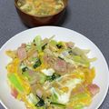 ★ゴンぎつね★'s cooksnap of when they made ベーコンの卵とじ.