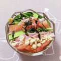 ★ゆむ★'s cooksnap of when they made 暑い日に☆つるつる冷やしところてんサラダ.