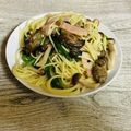 さくらん餅's cooksnap of when they made 牡蠣と小松菜のペペロンチーノ.