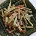＠てぃま's cooksnap of when they made ベーコンとごぼう炒め.