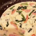手ごねメンチ's cooksnap of when they made ほうれん草とウィンナーのクリーム煮.