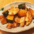 かなりんココりん's cooksnap of when they made かぼちゃとむね肉の甘酢味噌焼き.