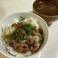 papikun's cooksnap of when they made 台湾風･甘辛豚そぼろ飯『魯肉飯』.