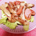 hitomi♪＊'s cooksnap of when they made キノコとソーセージの簡単温マヨサラダ.
