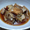 hachi123's cooksnap of when they made 甘～い厚揚げとシイタケとインゲンの煮たの.
