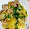 ピョンちゃん★'s cooksnap of when they made こんがりポテトと鶏もも肉のにんにく炒め★.
