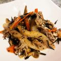 がすぱー's cooksnap of when they made ゴボウひじき人参豚肉油揚げインゲン炒め.