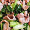 monjimari's cooksnap of when they made 小松菜と豚のペペロン炒め【ＪＡ福井県】.