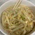 ま−。's cooksnap of when they made お夜食に◎すき焼き風うどん.