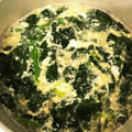 あちゃママ's cooksnap of when they made ほうれん草とフワフワたまごのお吸い物.