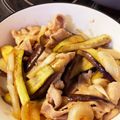 Sally228's cooksnap of when they made 【お弁当】ポン酢で豚肉としめじの生姜焼き.
