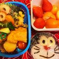 かすてら♡'s cooksnap of when they made 簡単！ドラえもんのおにぎり弁当♪.