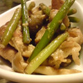 ツルコ's cooksnap of when they made 豚肉とにんにくの芽の七味マヨ炒め.