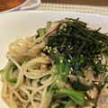 Risaのmama's cooksnap of when they made ☆ほうれん草とベーコン椎茸の和風パスタ☆.